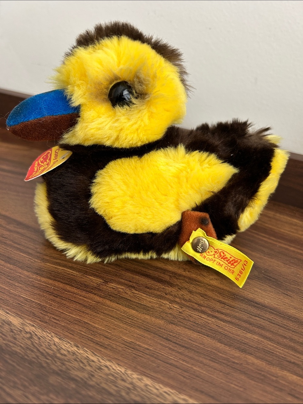 Vintage Steiff “Cosy Snuggy” Plush Duck, 1980s with tags 5381/13 - Picture 2 of 5